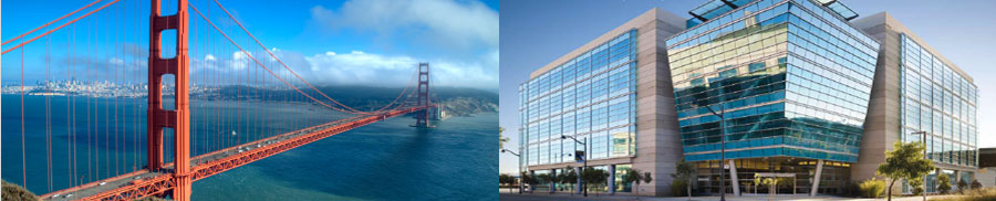 Image of Golden Gate Bridge and Alexandria Center